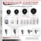 Service Caster 4 Inch Hard Rubber Swivel 58 Inch Threaded Stem Caster Set 2 Total Lock Brakes SCC-TSTTL20S414-HRS-58212-2-S-2 - alternate 4
